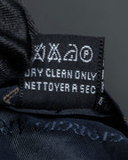 "ARMANI COLLEZIONI" Repeated triangle motif silk neck tie