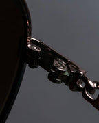 "LOEWE" Temple chain detail teardrop frame sunglasses