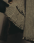 "BURBERRY LONDON" 00's-10's Fringed tweed blazer