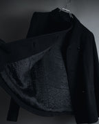 "PRADA" 90’s-00’s Minimal double-breasted wool jacket