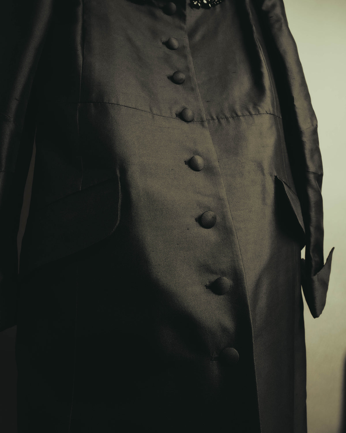 "CELINE" 00's Embellished silk coat