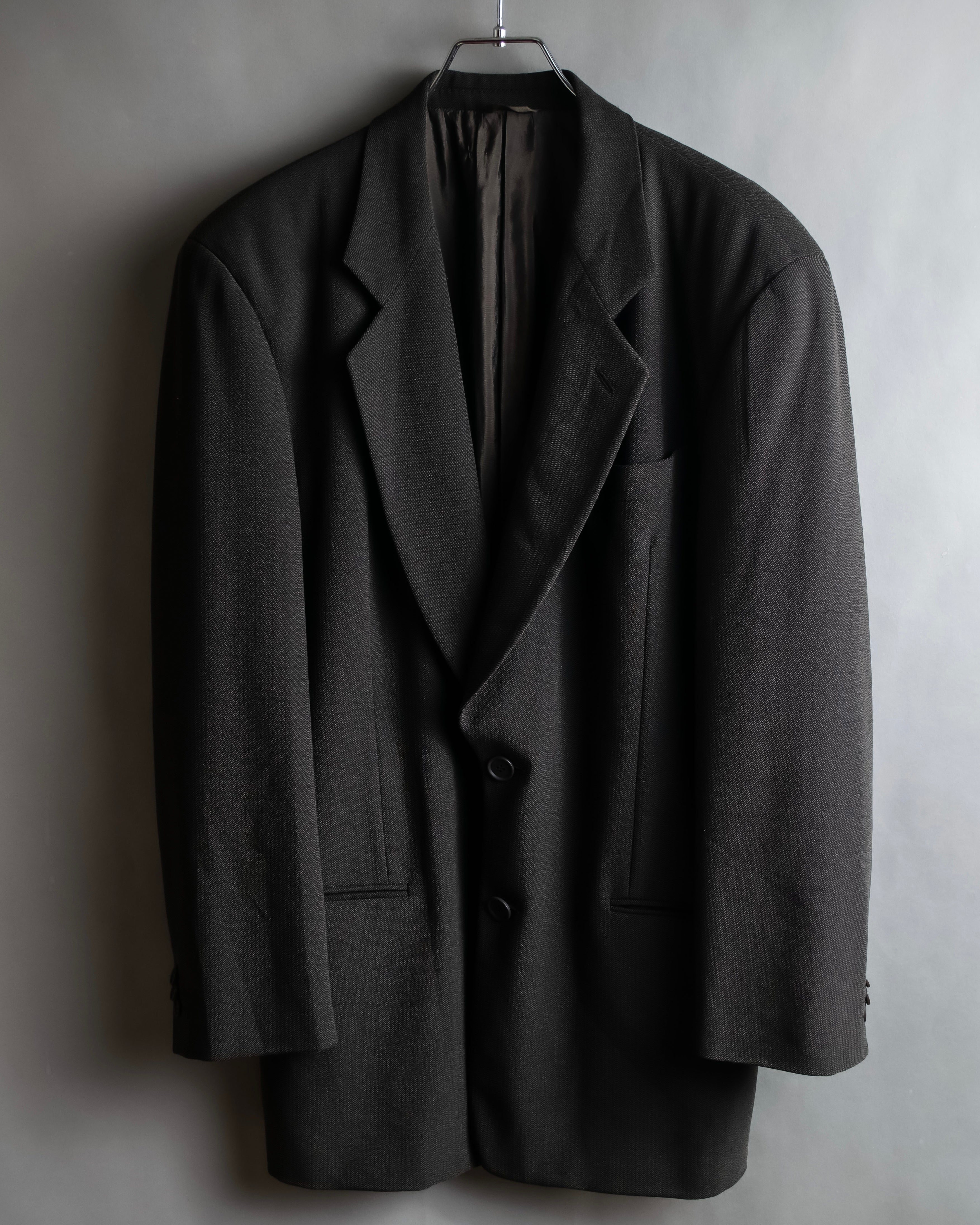 "GIORGIO ARMANI" 90's Oversized brown tailored jacket