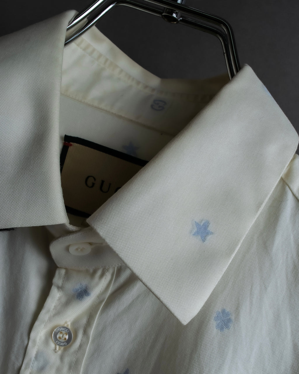 "GUCCI" Iconic embroidered pattern cotton shirt