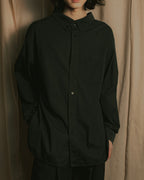 “BALENCIAGA” Button-down collar relaxed shirt