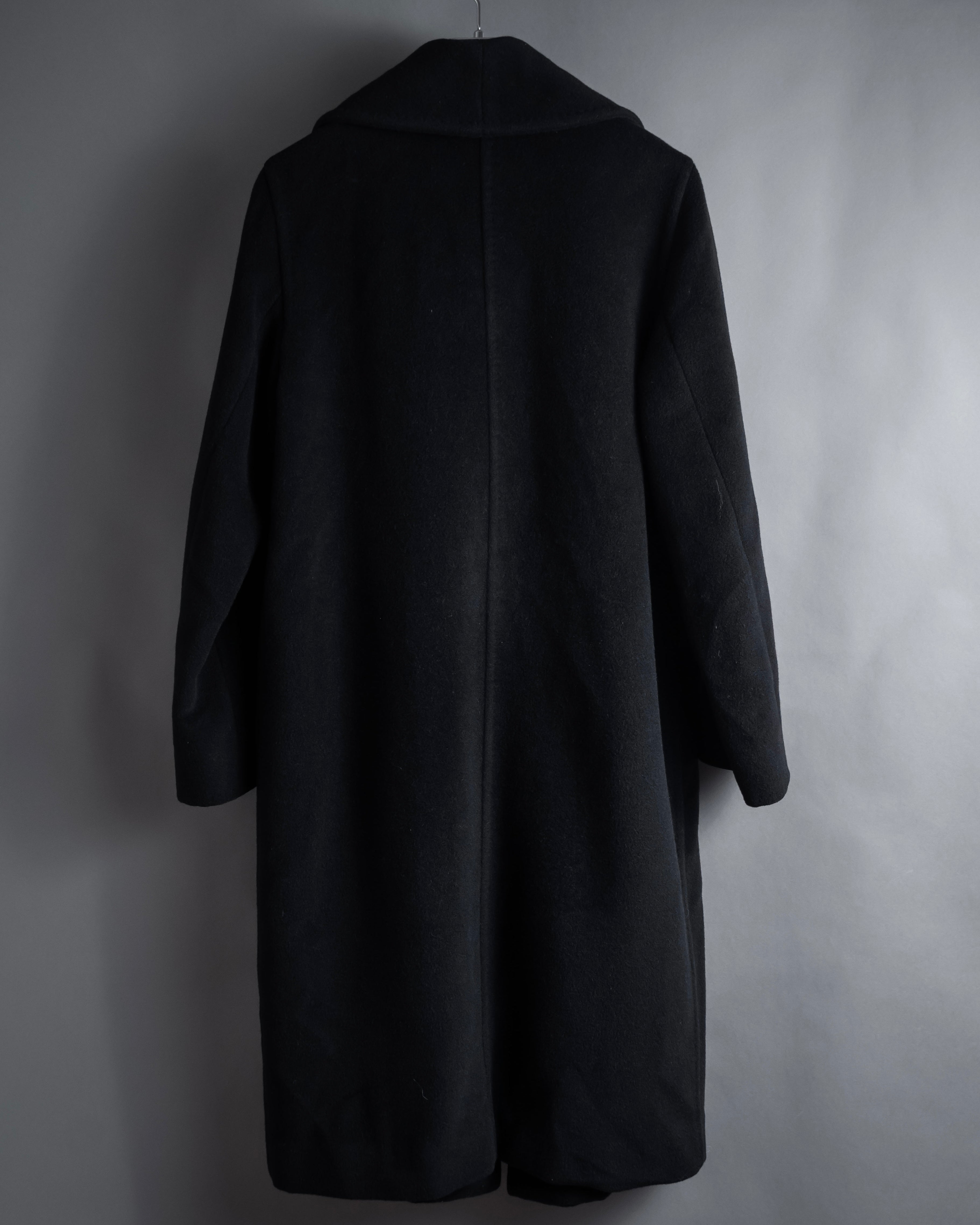 "Max Mara" 90''s-00's Actress collar design long coat