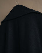 -SPECIAL- "DRIES VAN NOTEN" 10's Sculptural wide lapel double breasted wool coat