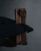 "MAURO GOVERNA" 00’s-10’s lamb leather belted draped bag