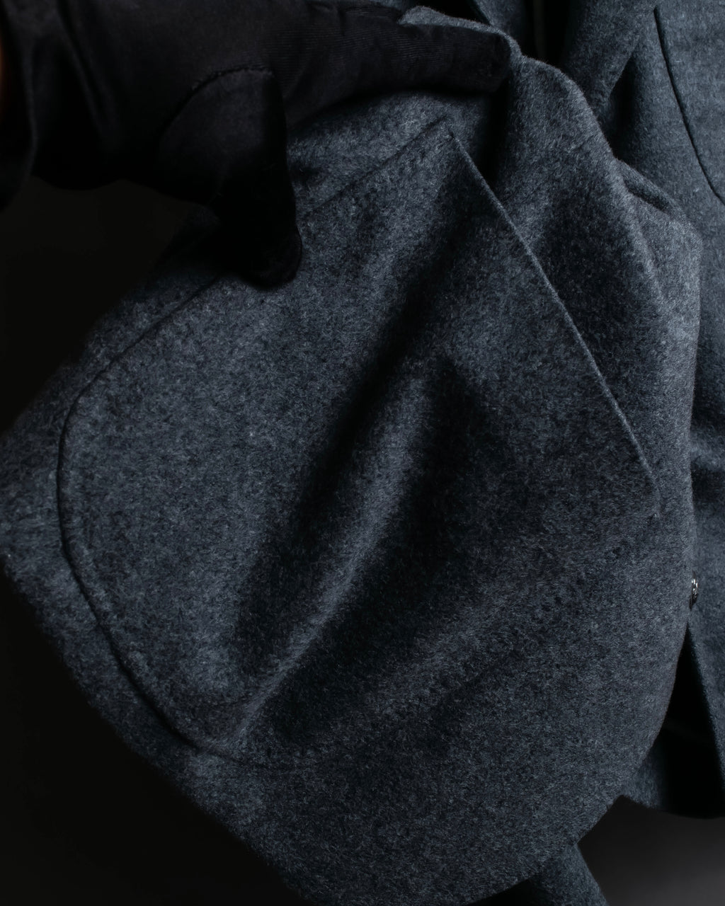 "MIHARA YASUHIRO" Hidden zip detail tailored jacket