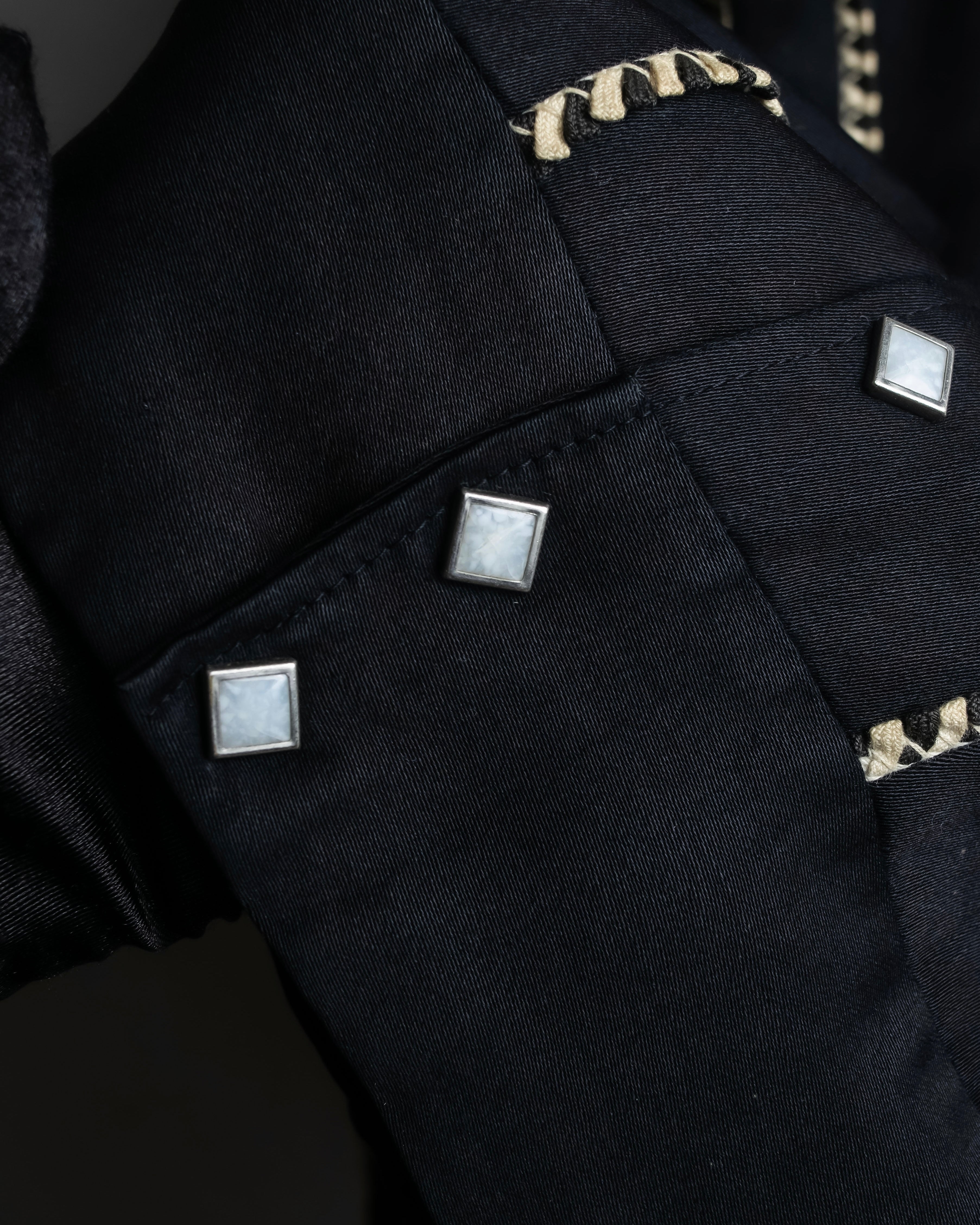 "Vintage Western detail shirt jacket"