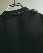 “VALENTINO ROMA” 00’s-10’s Rib knit frilled cardigan