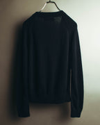 "Yohji Yamamoto +NOIR" 00's-10's Soft alpaca wool knit cardigan