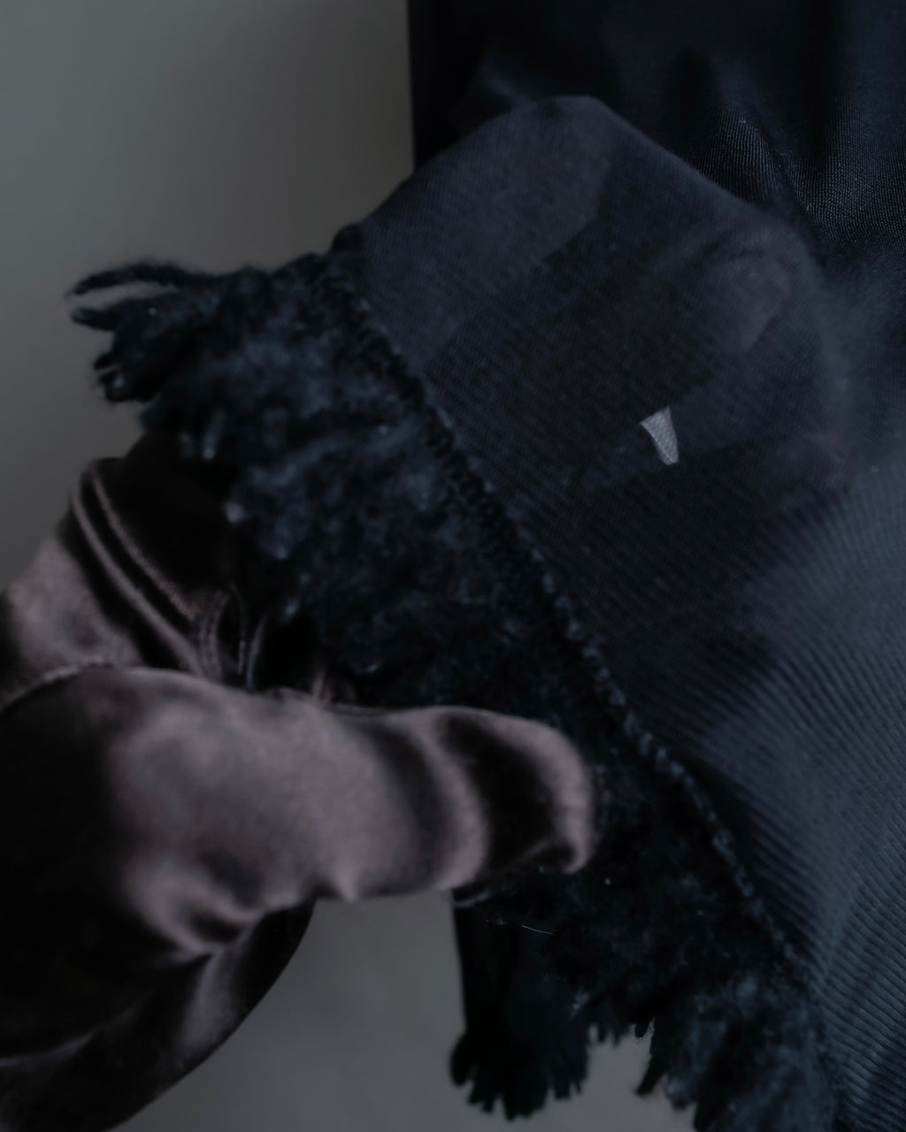 “Jean Paul Gautier” Fringe detailed  asymmetry shear top