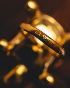 "CELINE" 80's-90's Sculptural turtle motif ring