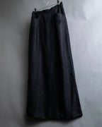 "CHANEL" Back button design flared maxi skirt