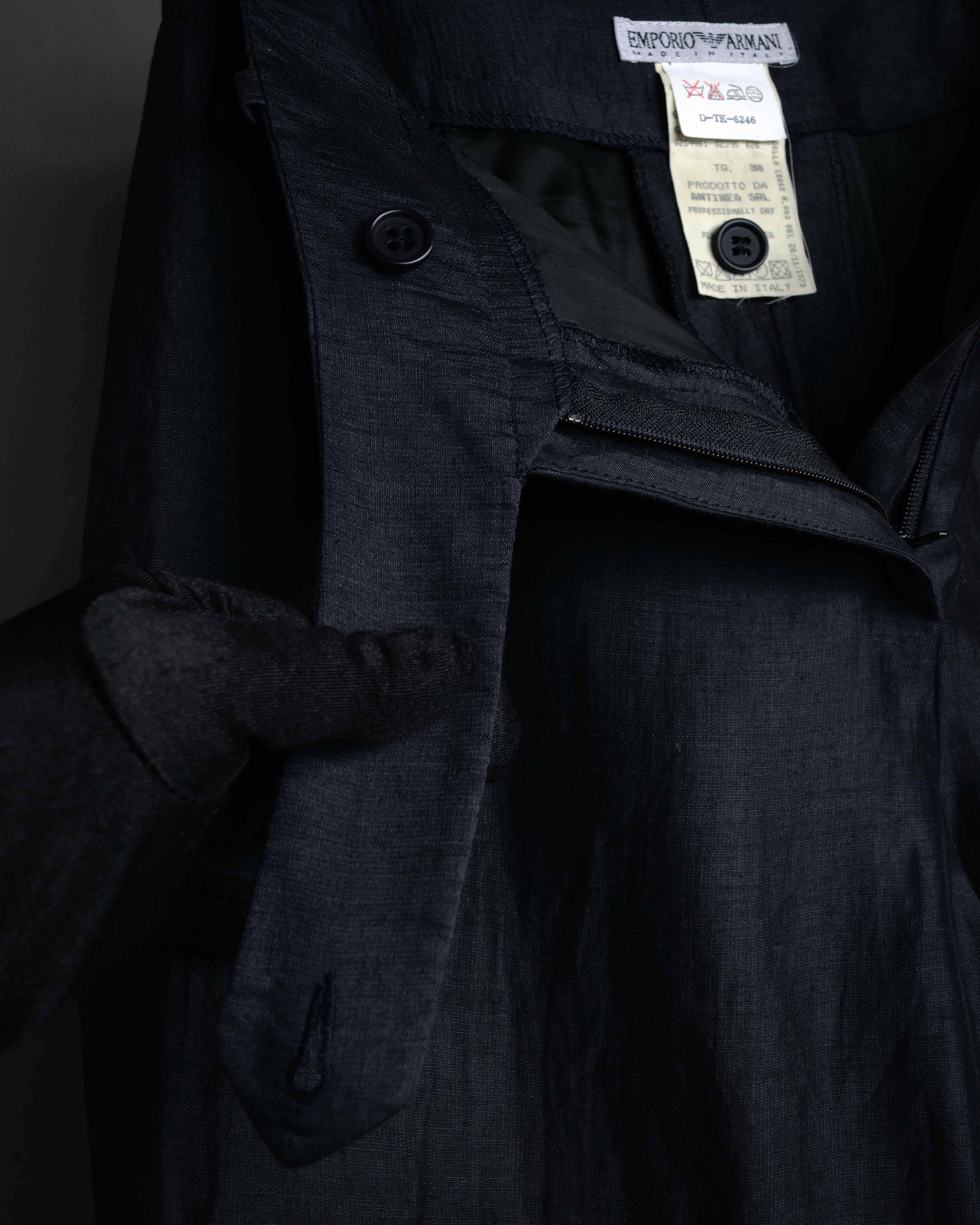 “EMPORIO ARMANI” 90’s-00’s Fluid wide trousers