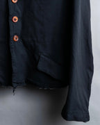 "COMME des GARCONS
COMME des GARCONS" 6 button detail raw edge jacket