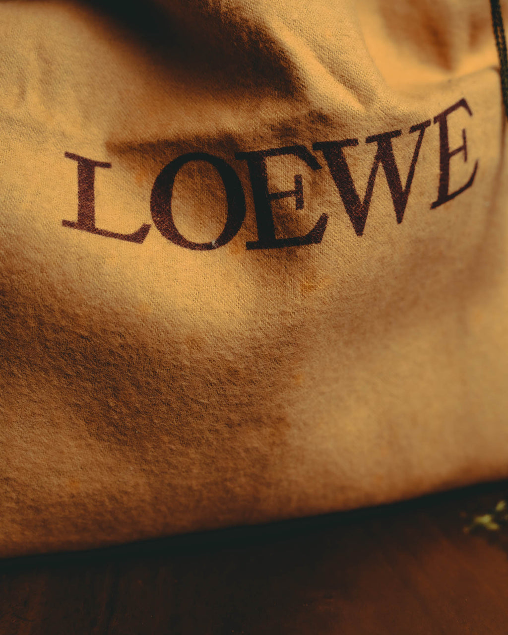 -SPECIAL- “LOEWE” 80’s-90’s embossed anagram suede shoulder bag