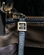 "GIANNI CHIARINI" High quality leather 2way shoulder bag