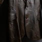 "GUCCI" Oversized calf leather tailored jacket