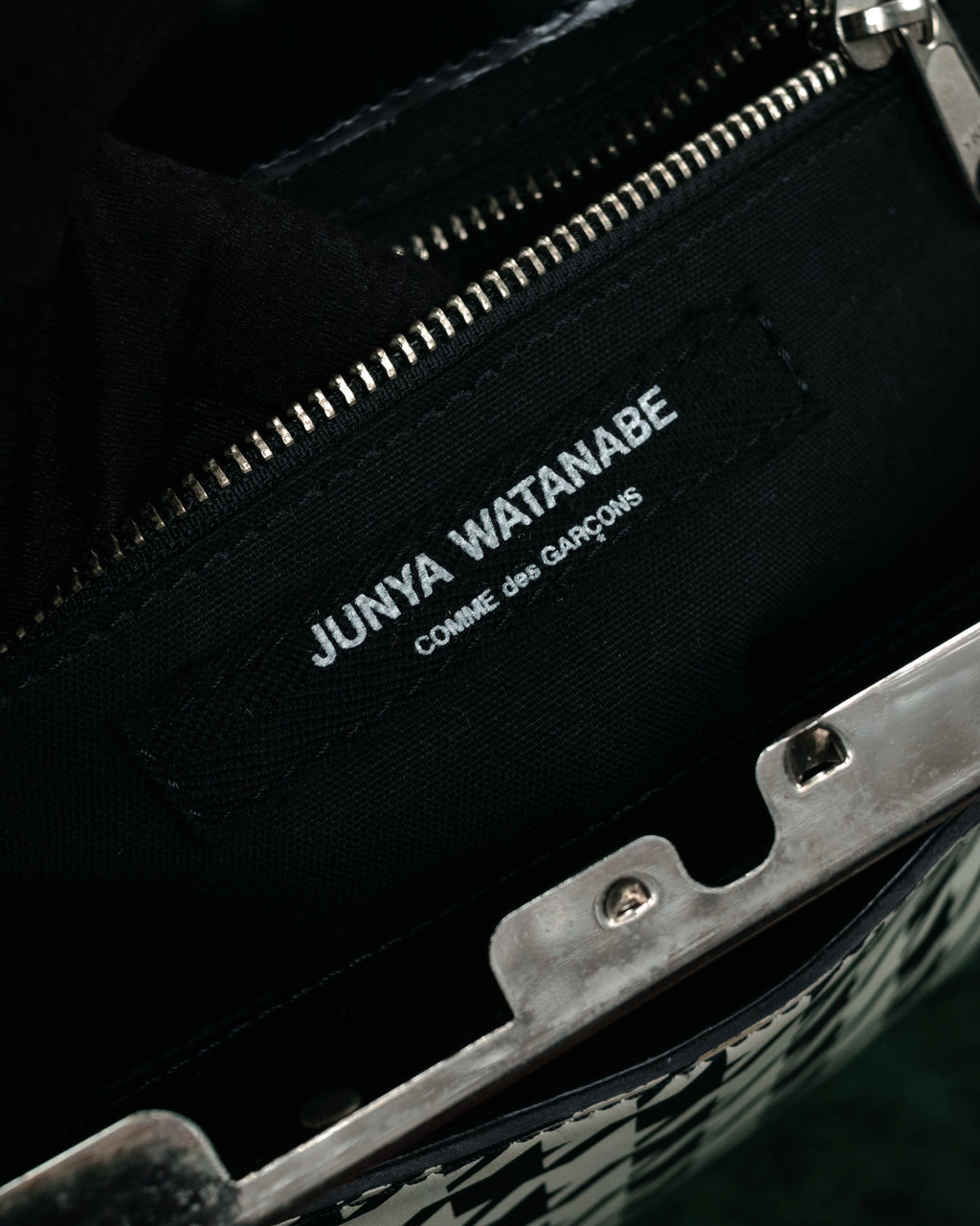 “JUNYA WATANABE COMME des GARÇONS” 2010’s Houndstooth embossed leather doctor bag