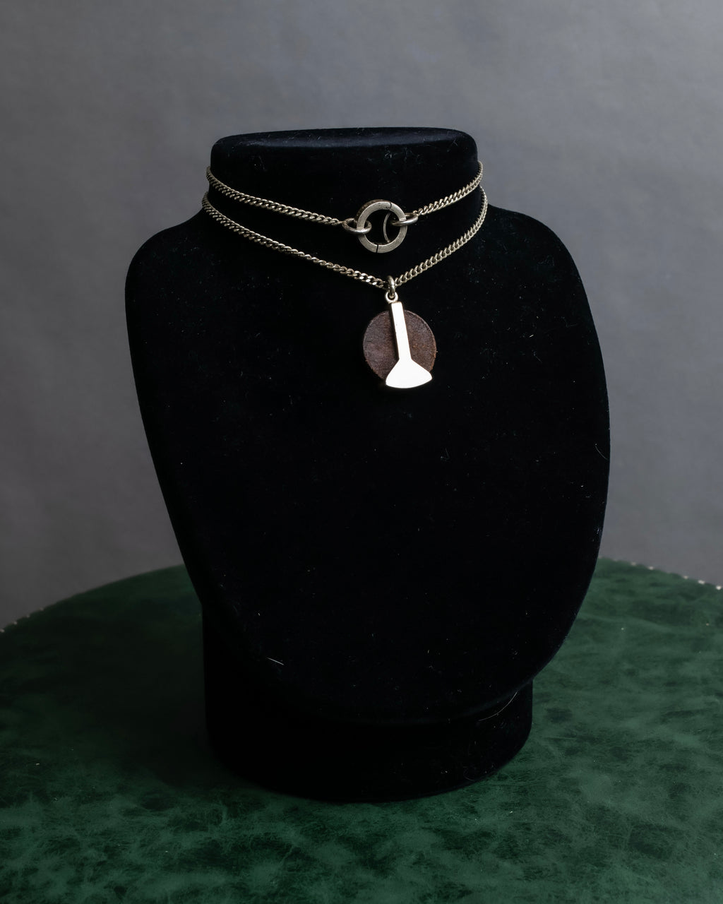 "MAISON MARGIELA" Geometric symbol motif adjustable length necklace