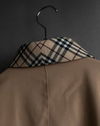 "BURBERRYS" Check reverse design short blouson