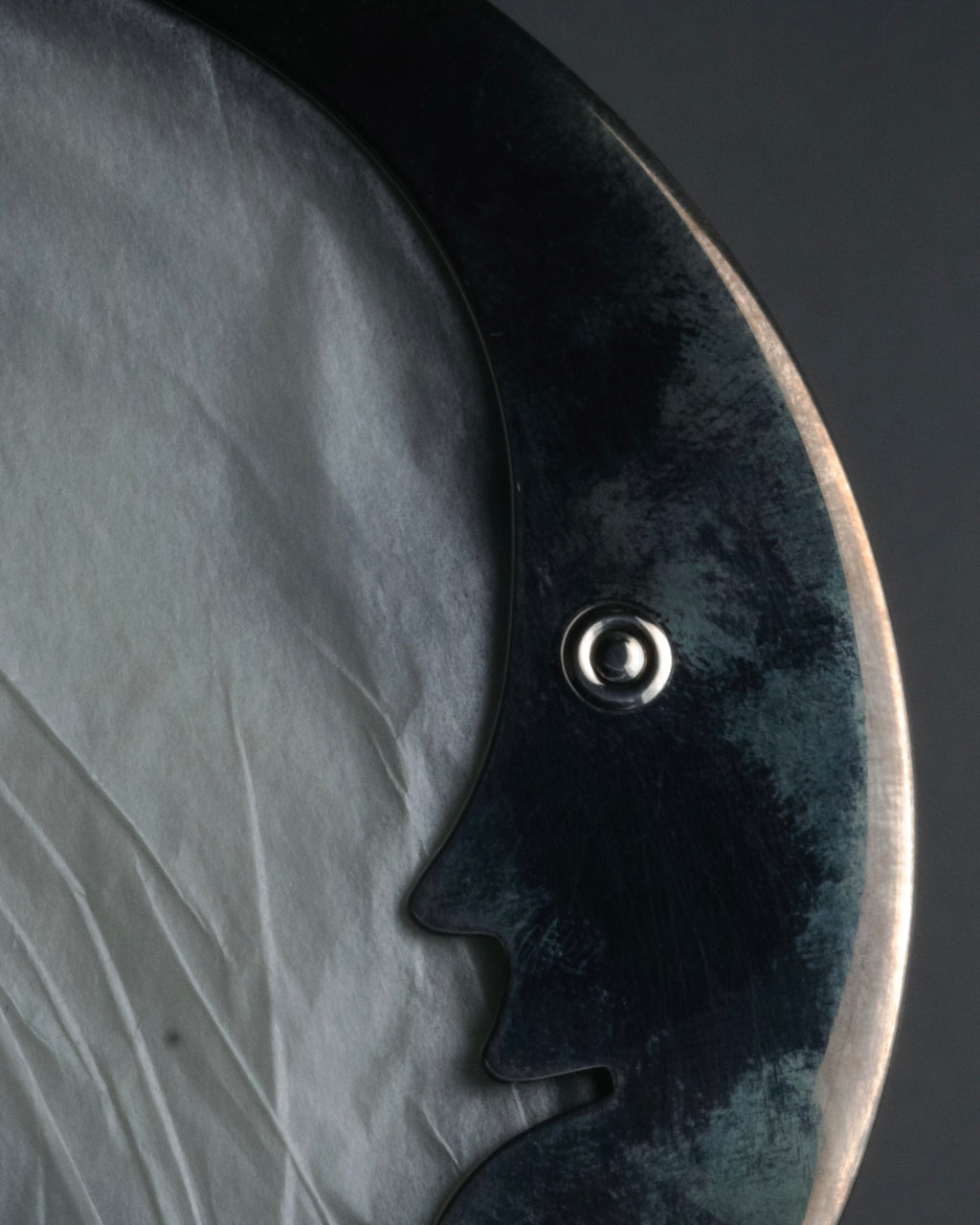 “Tiffany & Co.“ 90’s-00’s Moon motif sterling mirror