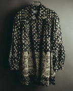 "Christian Dior" 80's-90's Elegant printed silk blouse