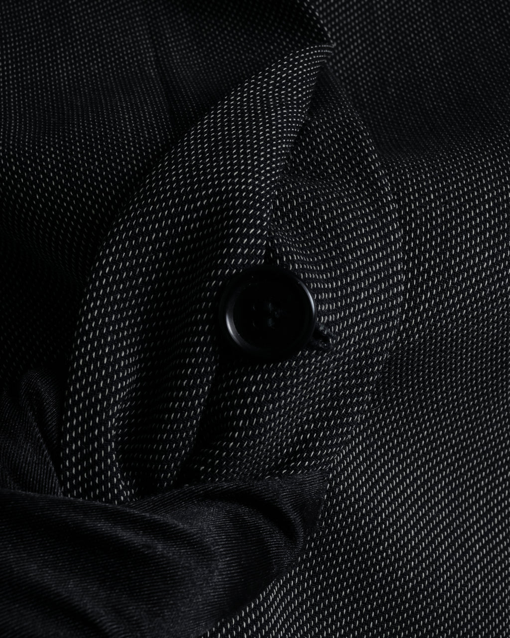 "Max Mara" 90’s-00’s Minimal fly-front stretch sten collar jacket