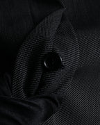 "Max Mara" 90’s-00’s Minimal fly-front stretch sten collar jacket