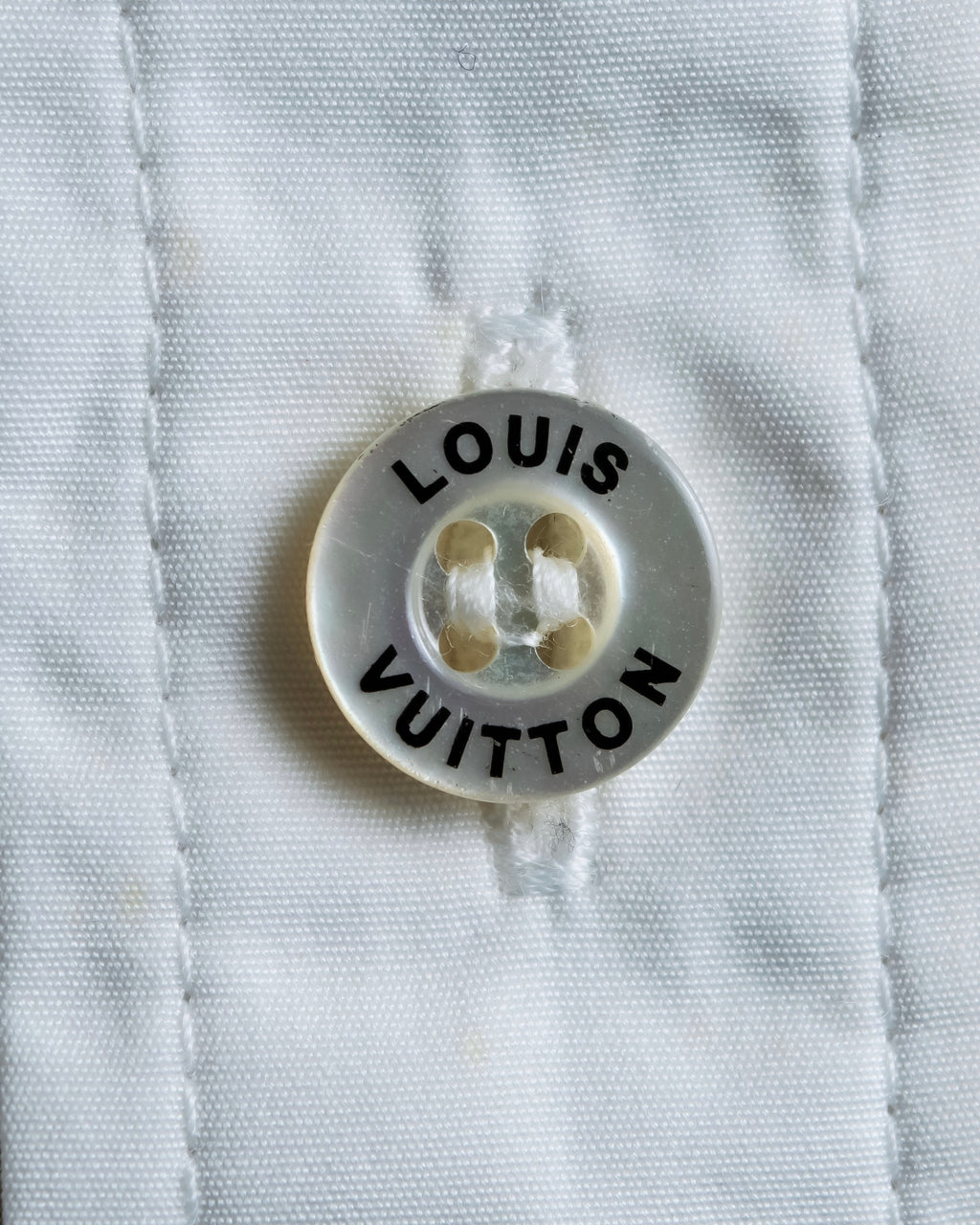 "LOUIS VUITTON" Ribbon frill design regular collar shirt