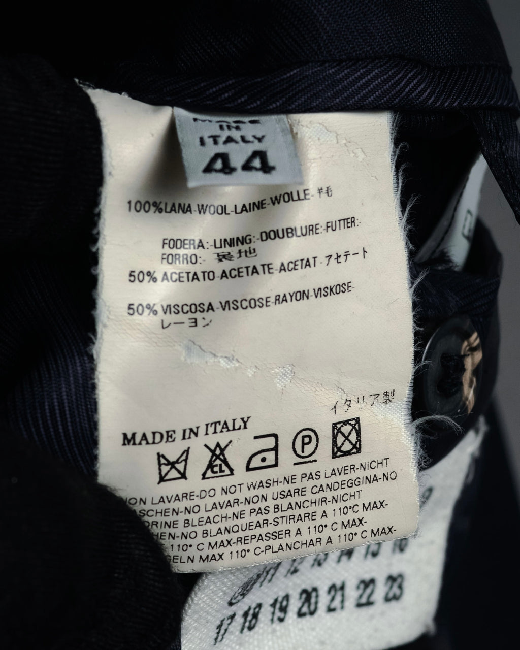 “Maison Martin Margiela” 90’s-00’s reconstructed classic tailored jacket