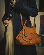 -SPECIAL- “Christian Dior” 2006-2007 Gaucho saddle leather two-way satchel
