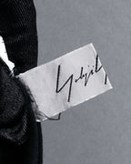 "YOHJI YAMAMOTO" 11SS Minimalist design skirt-like silhouette wide slacks