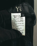 "Y's" 00's-10's Layered cupro sleeveless maxi dress