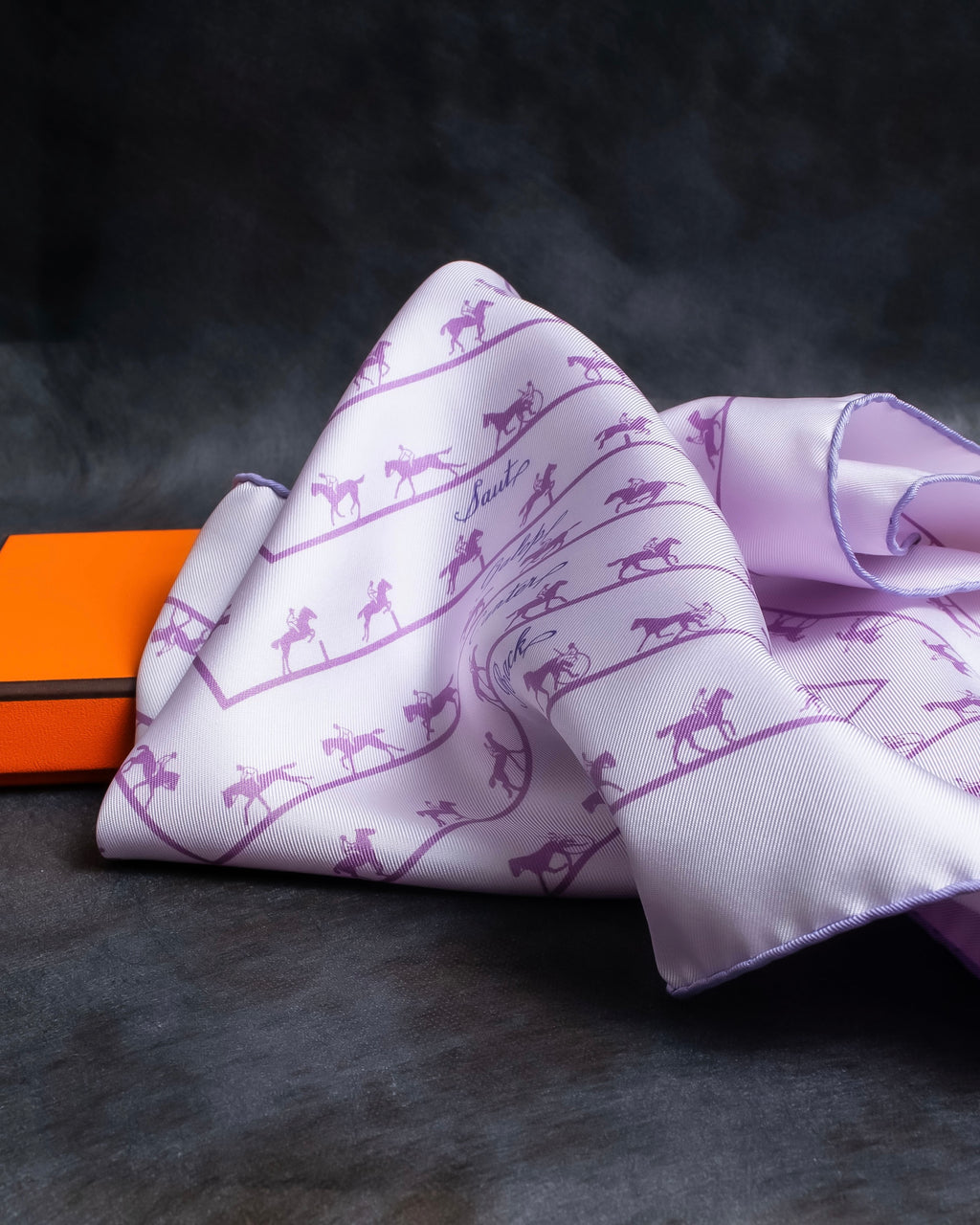 "HERMES" Horse riding pattern petit carre scarf