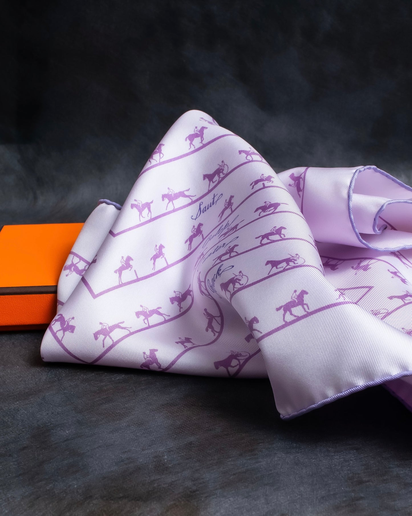 "HERMES" Horse riding pattern petit carre scarf