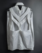 "MAISON MARGIELA" 18AW Constructive cutting details shirt