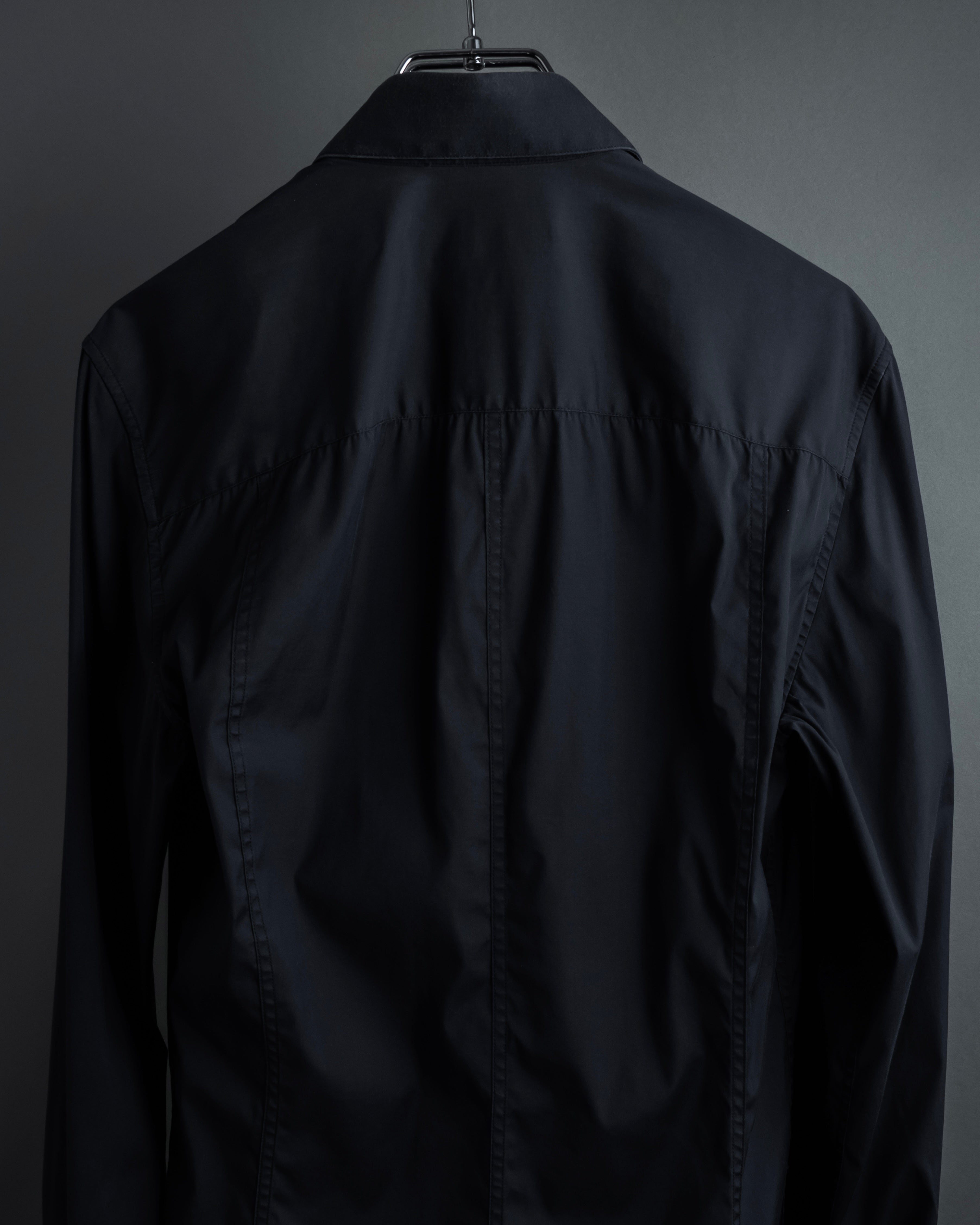 "Dolce & Gabbana" Logo embroidered tie design dress shirt