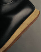 "Hermès" 90's-00's Minimal leather knee-high boots