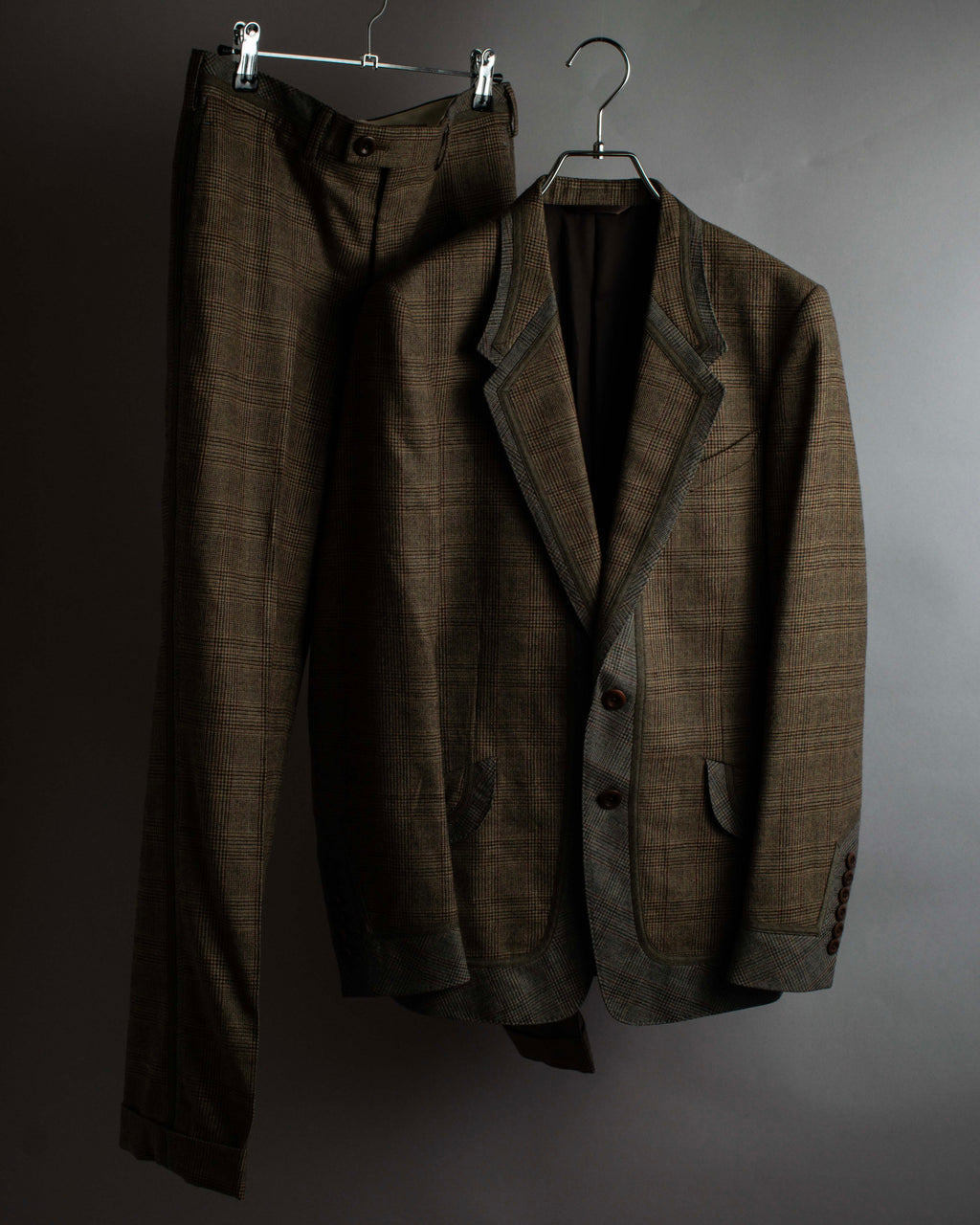 "PAUL SMITH" Flaming detail glen plaid set up