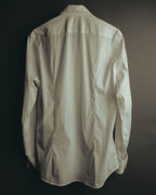 -SPECIAL- "PRADA" 10's-20's Stretch cotton silk-touch dress shirt