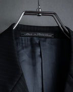 "GUCCI" 90's Elegant suiting pinstripe set up