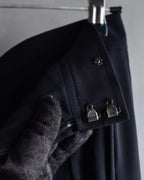 "Chloe" Fold-in pleats maxi length skirt