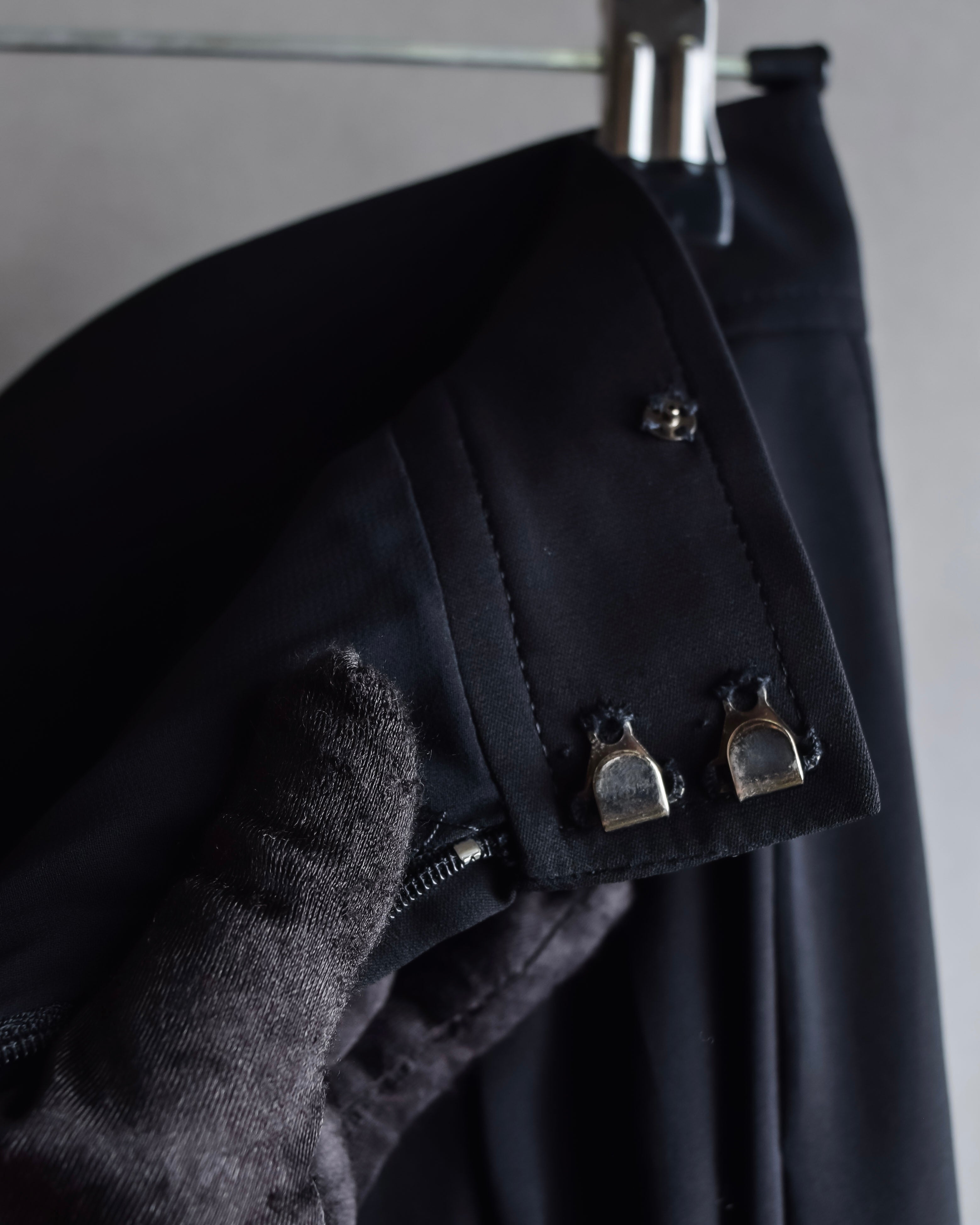 "Chloe" Fold-in pleats maxi length skirt