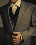 –SPECIAL– "Christian Dior" 80's-90's Classically tailored wool two-piece suit