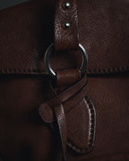 "JIL SANDER" 90’s-00’s Functional pocket leather satchel bag