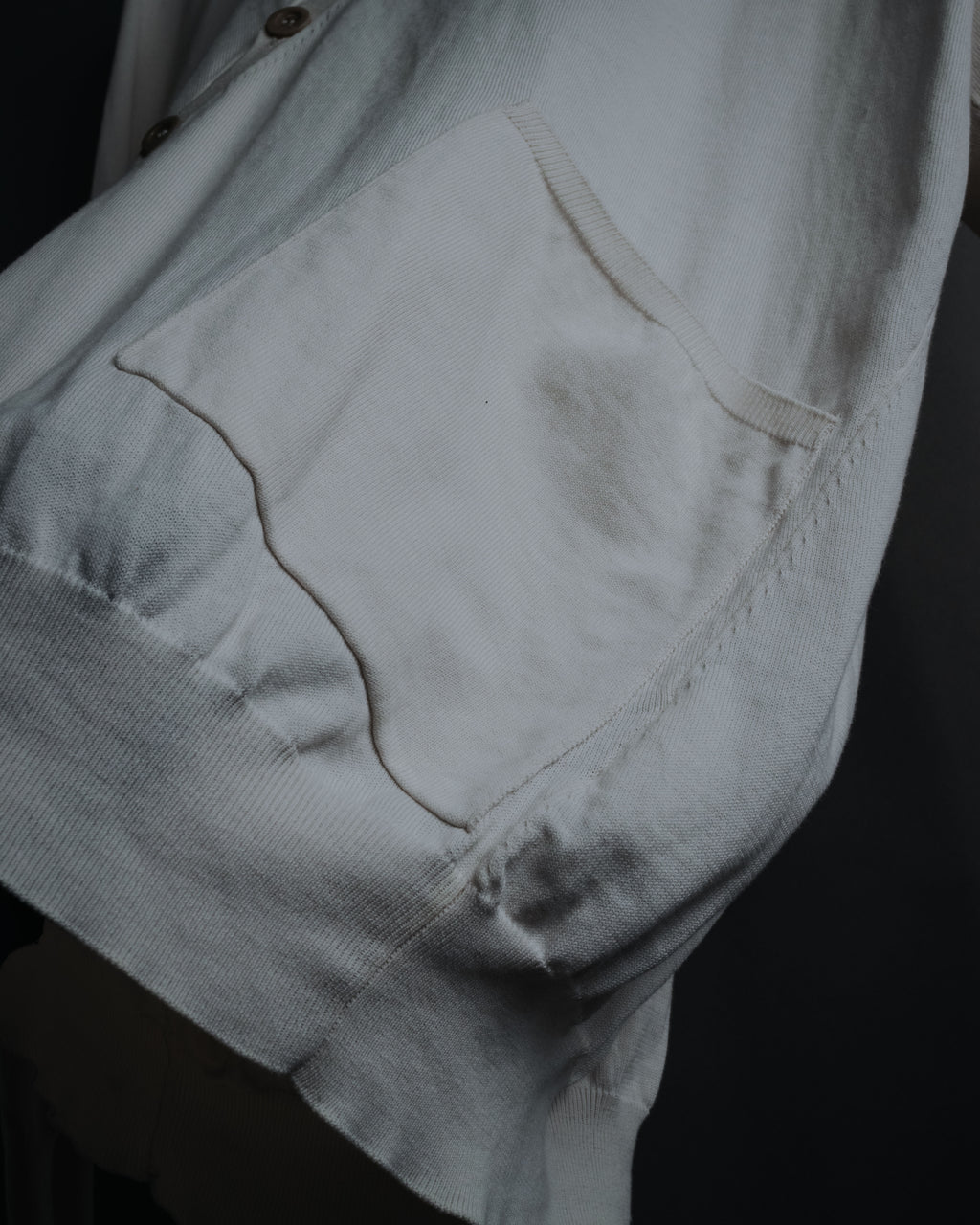 "Maison Martin Margiela" 2014 asymmetrical cotton knit cardigan