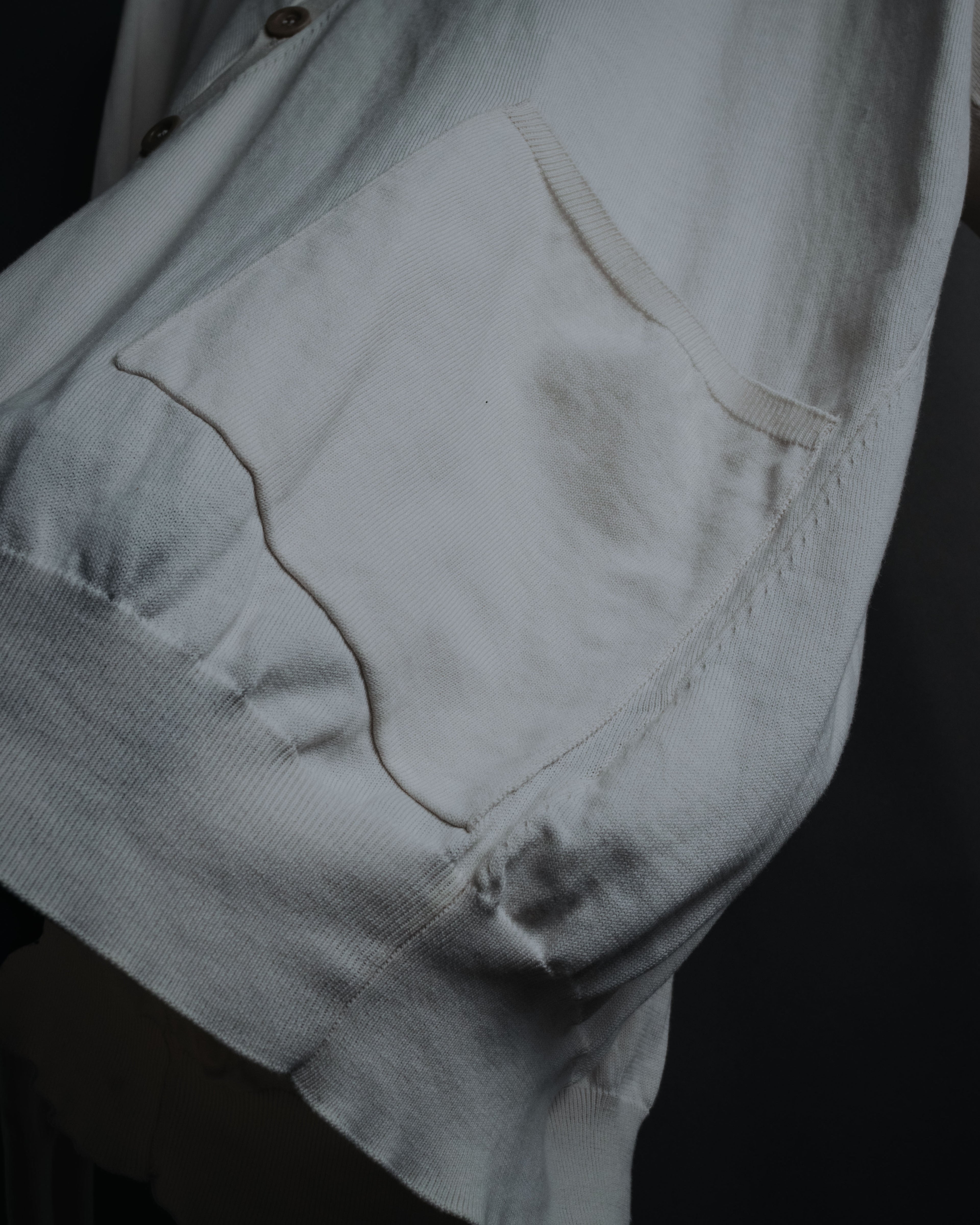 "Maison Martin Margiela" 2014 asymmetrical cotton knit cardigan