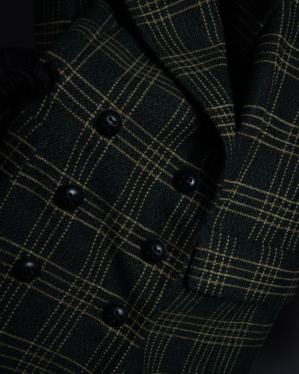 "Christian Dior" Windowpane check tailored jacket